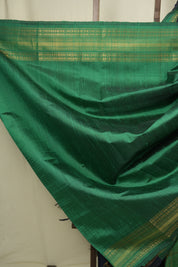Navy Blue Raw Silk Saree - SRNBRSS1041