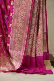 Pink Banarasi Silk Saree - SRPBSS964