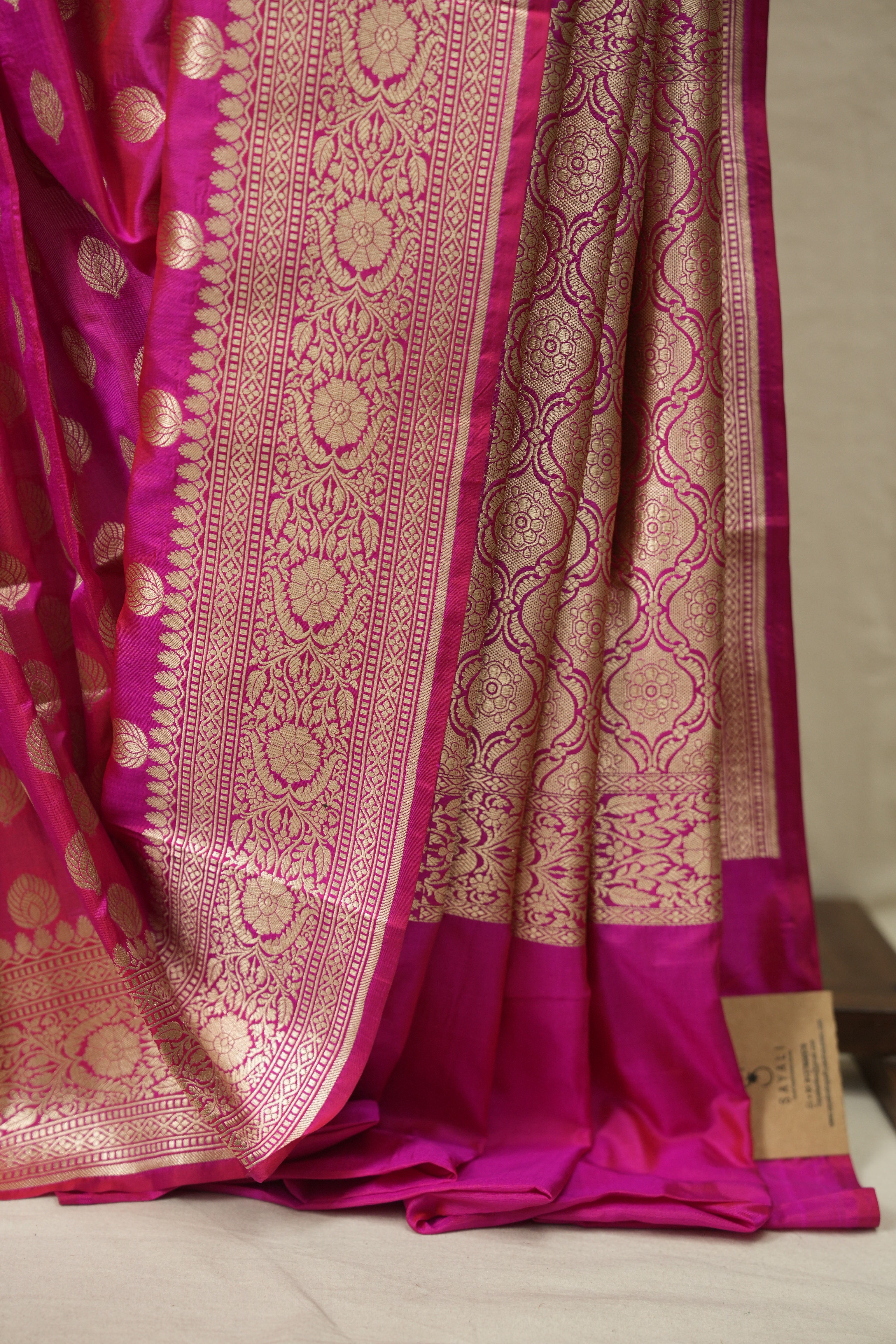 Pink Banarasi Silk Saree - SRPBSS964