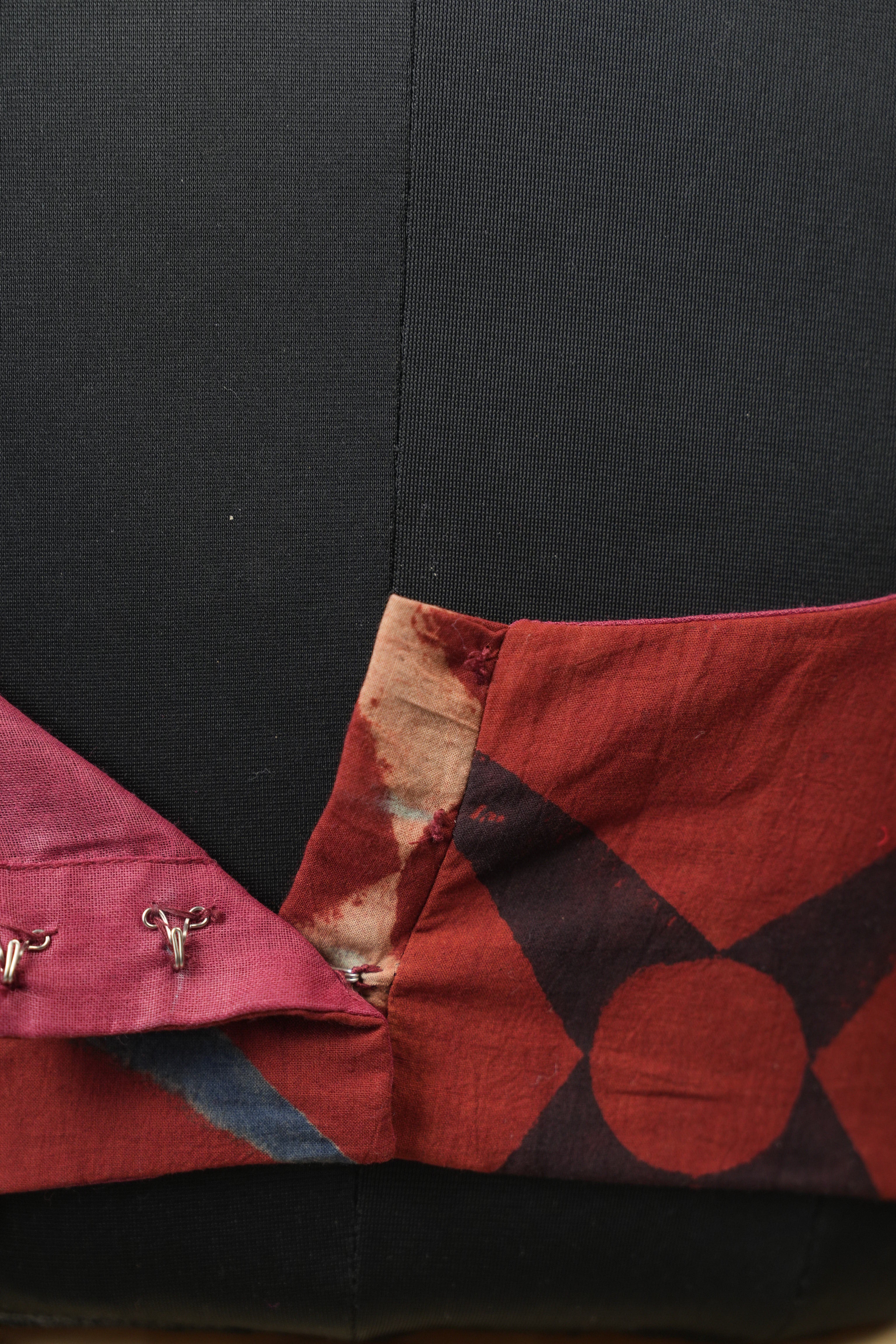 Maroon HBP Ajrakh Cotton Blouse - SRMACB44