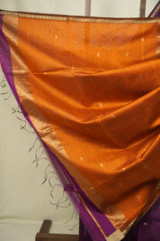 Purple Maheshwari Saree - SRPMS1337
