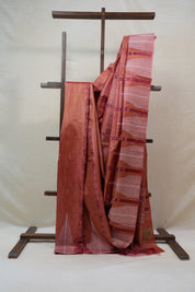 Coral Pink Tussar Silk Saree - SRCPTSS1301