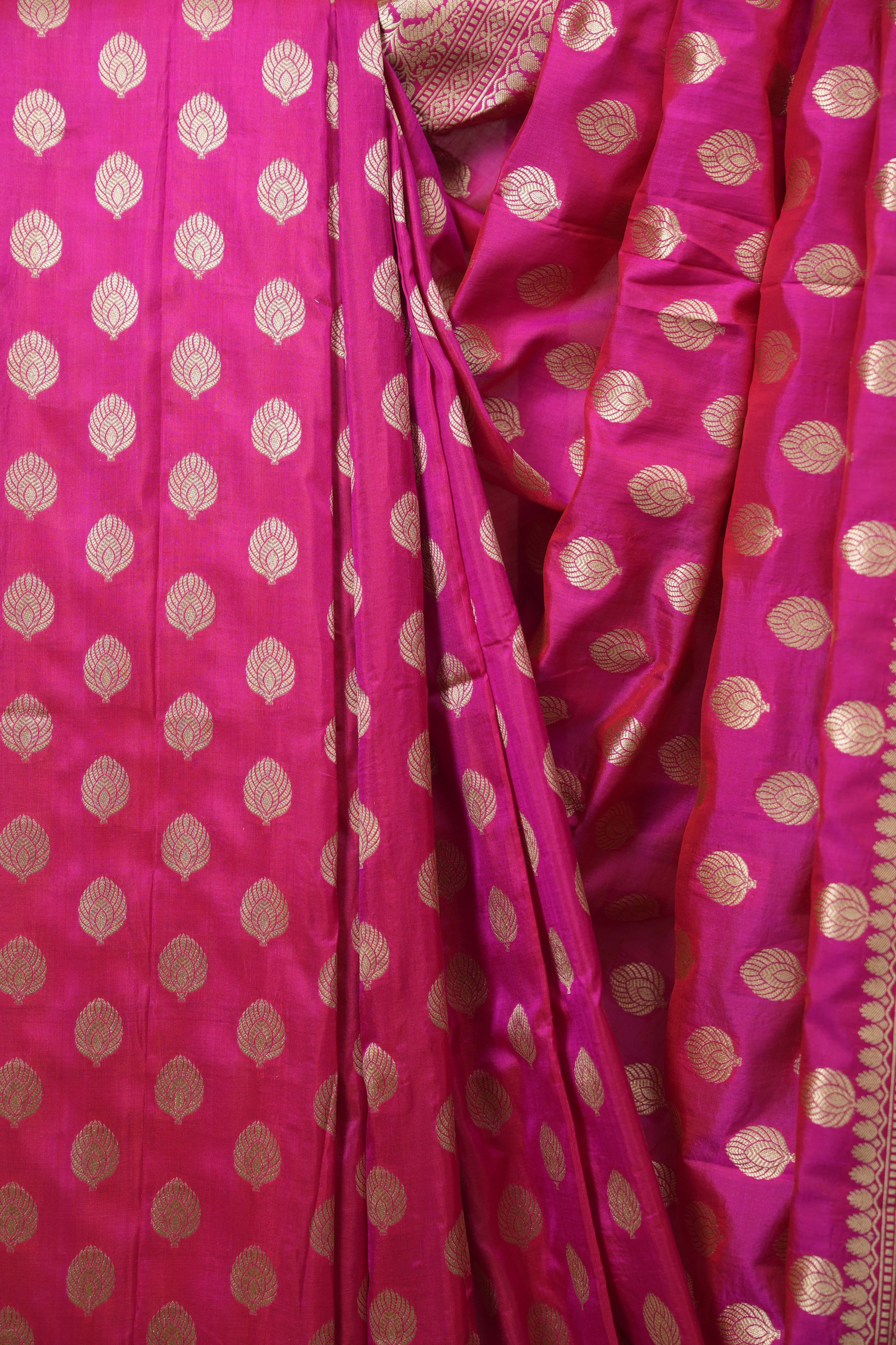 Pink Banarasi Silk Saree - SRPBSS964
