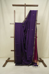 Purple Maheshwari Saree - SRPMS1336