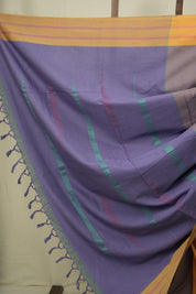 Two Tone Purple Cotton Ilkal Saree - SRPCIS1063