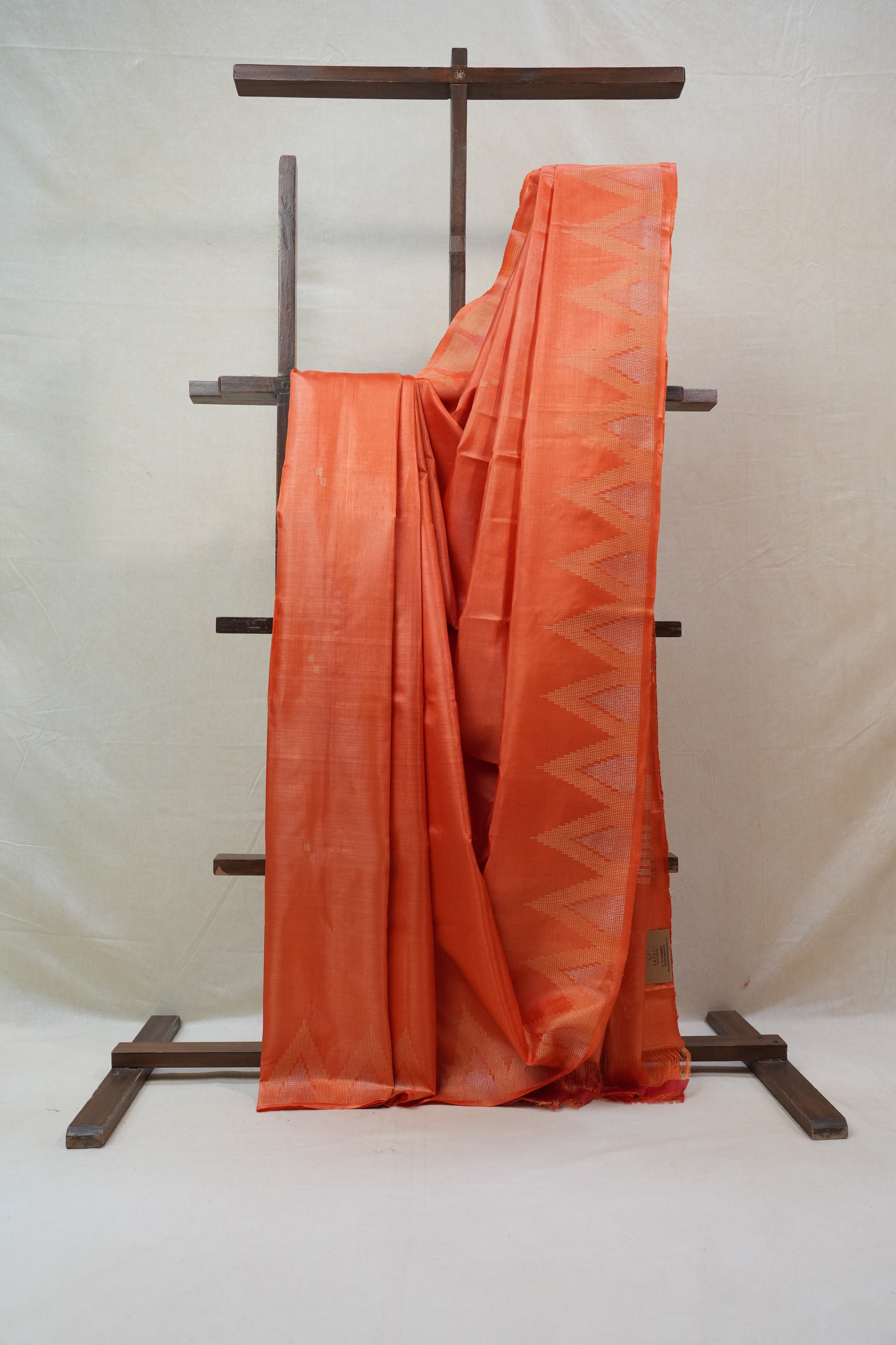 Orange Tussar Silk Saree - SROTSS1311