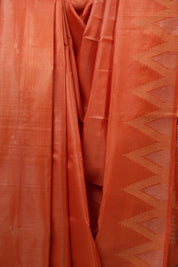 Orange Tussar Silk Saree - SROTSS1311