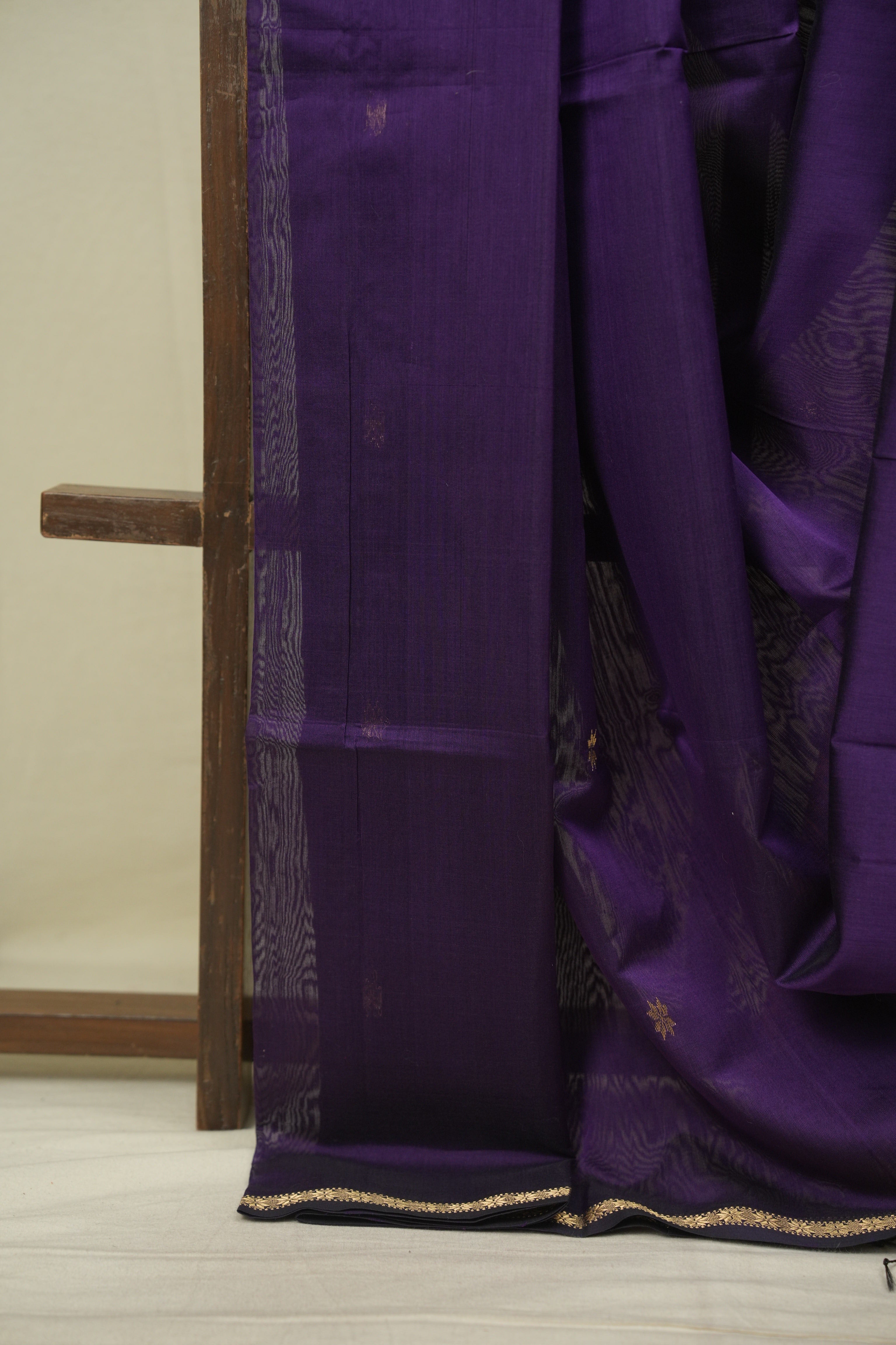Purple Maheshwari Saree - SRPMS1336