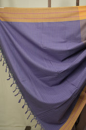 Two Tone Purple Cotton Ilkal Saree - SRPCIS1063