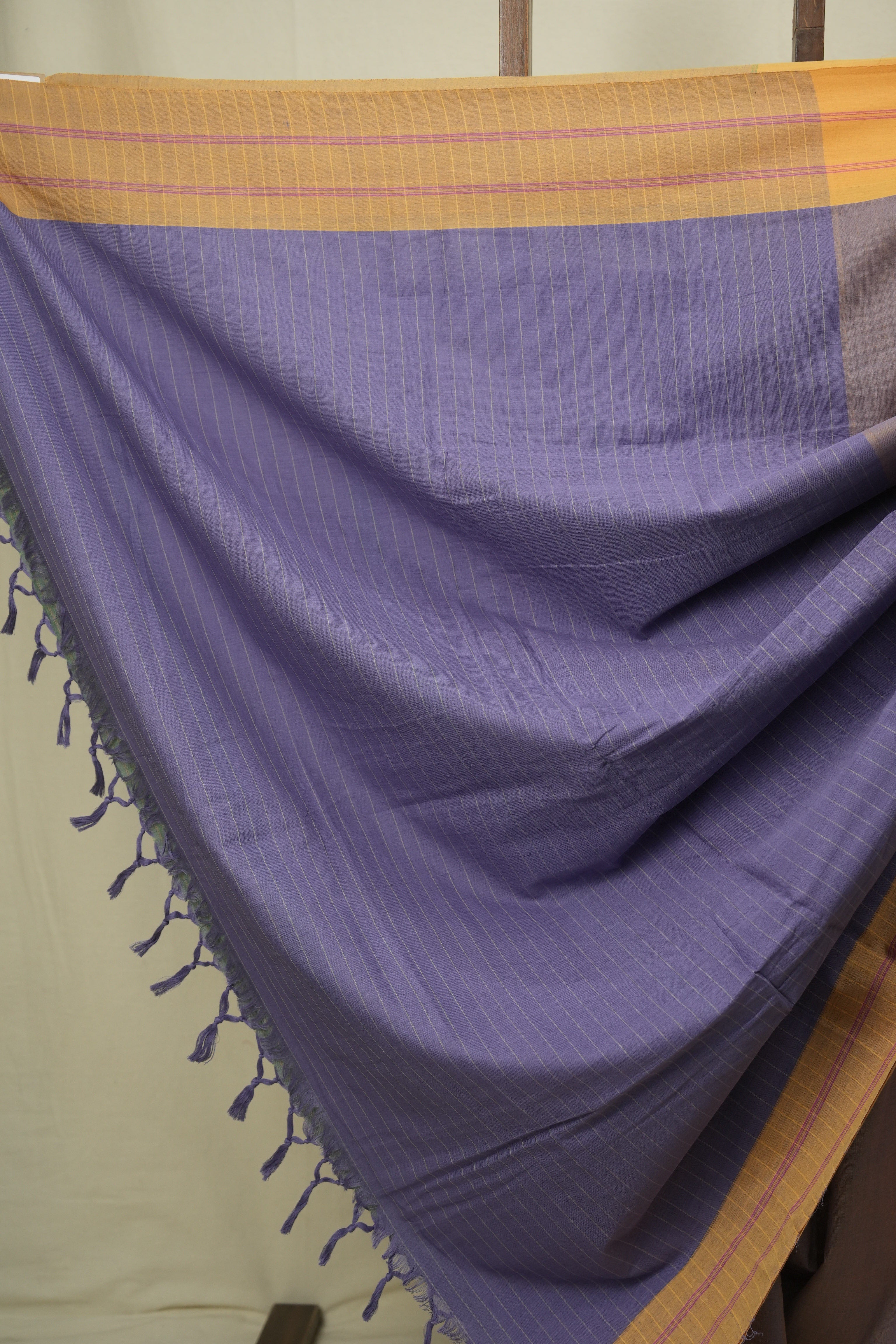 Two Tone Purple Cotton Ilkal Saree - SRPCIS1063