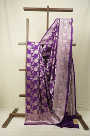 Purple Banarasi Silk Saree - SRPBSS965