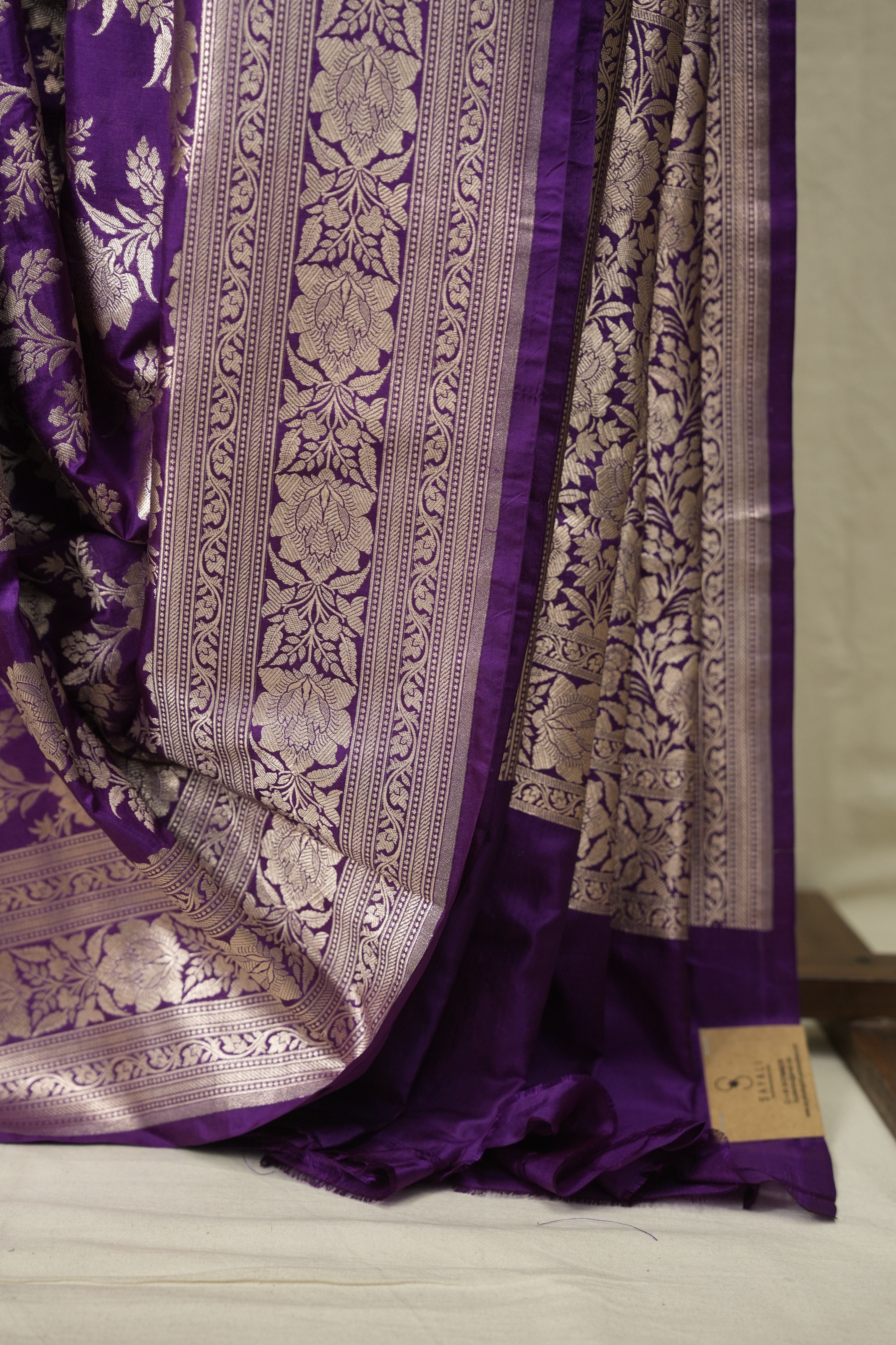 Purple Banarasi Silk Saree - SRPBSS965