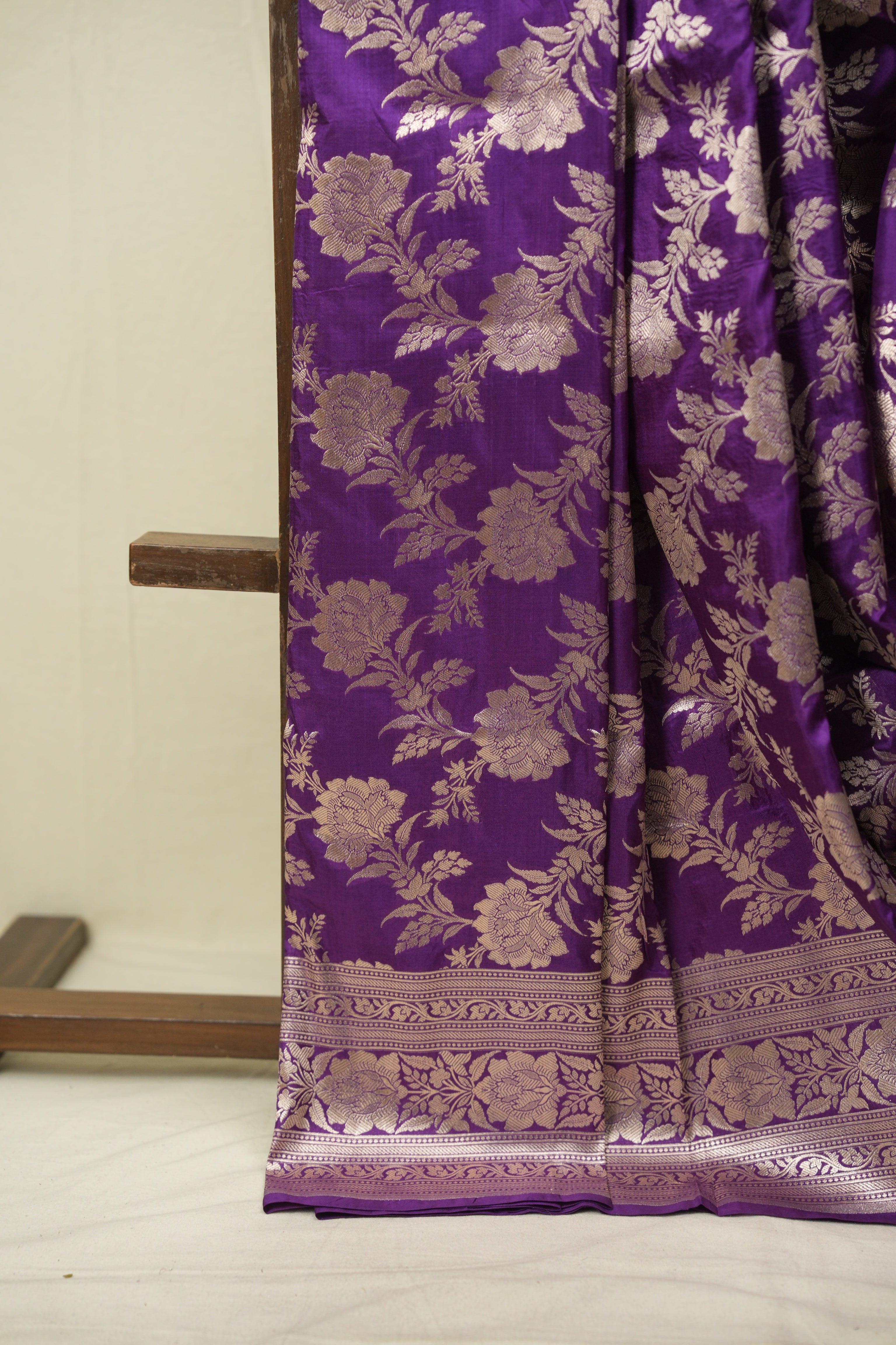 Purple Banarasi Silk Saree - SRPBSS965