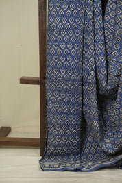 Blue HBP Cotton Saree - SRBCS3606