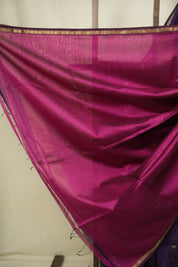 Purple Maheshwari Saree - SRPMS1336