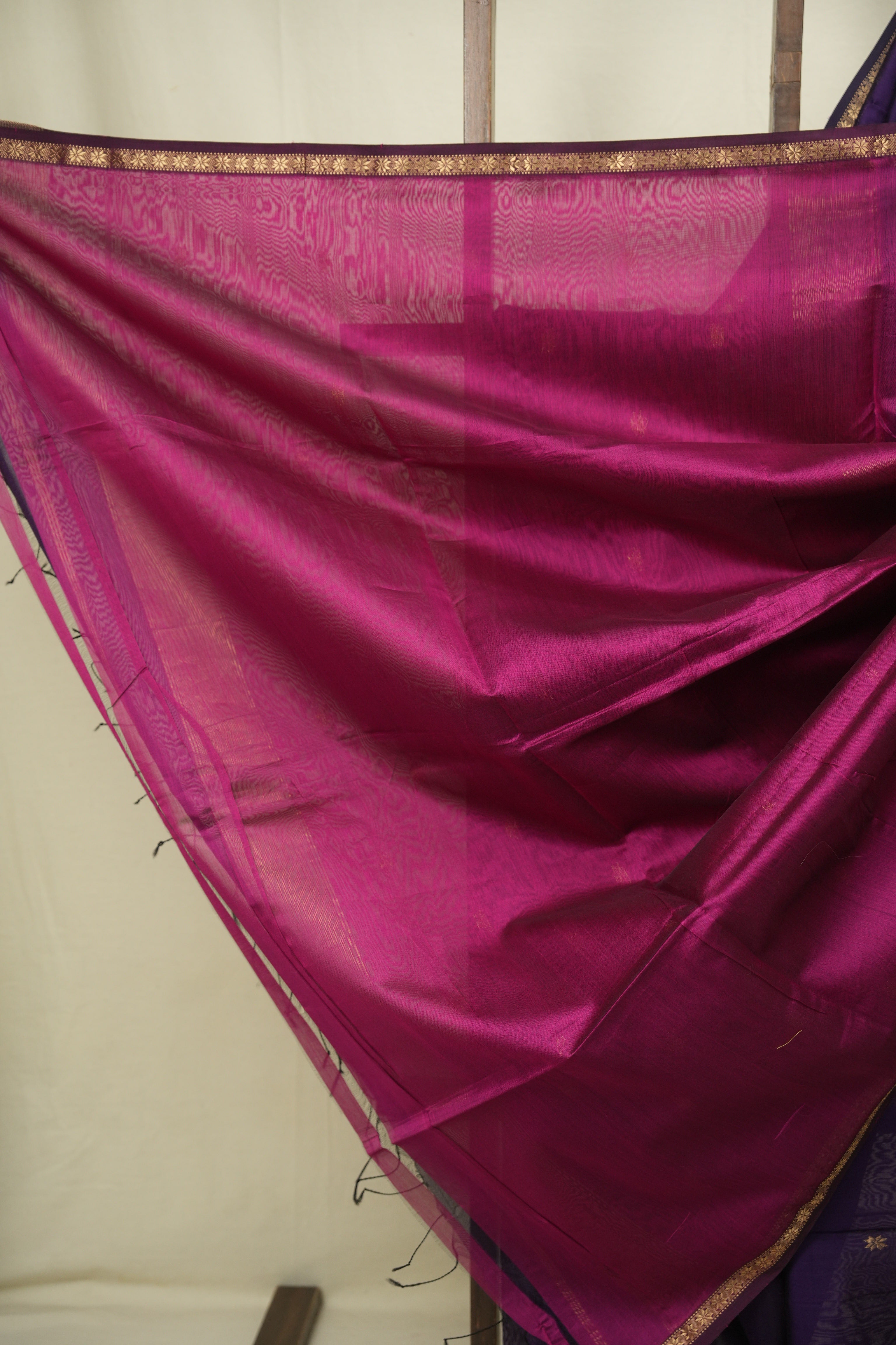 Purple Maheshwari Saree - SRPMS1336