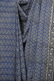 Blue HBP Cotton Saree - SRBCS3606