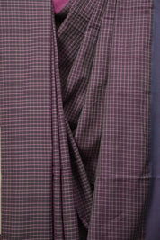 Two Tone Purple Cotton Ilkal Saree - SRPCIS1067