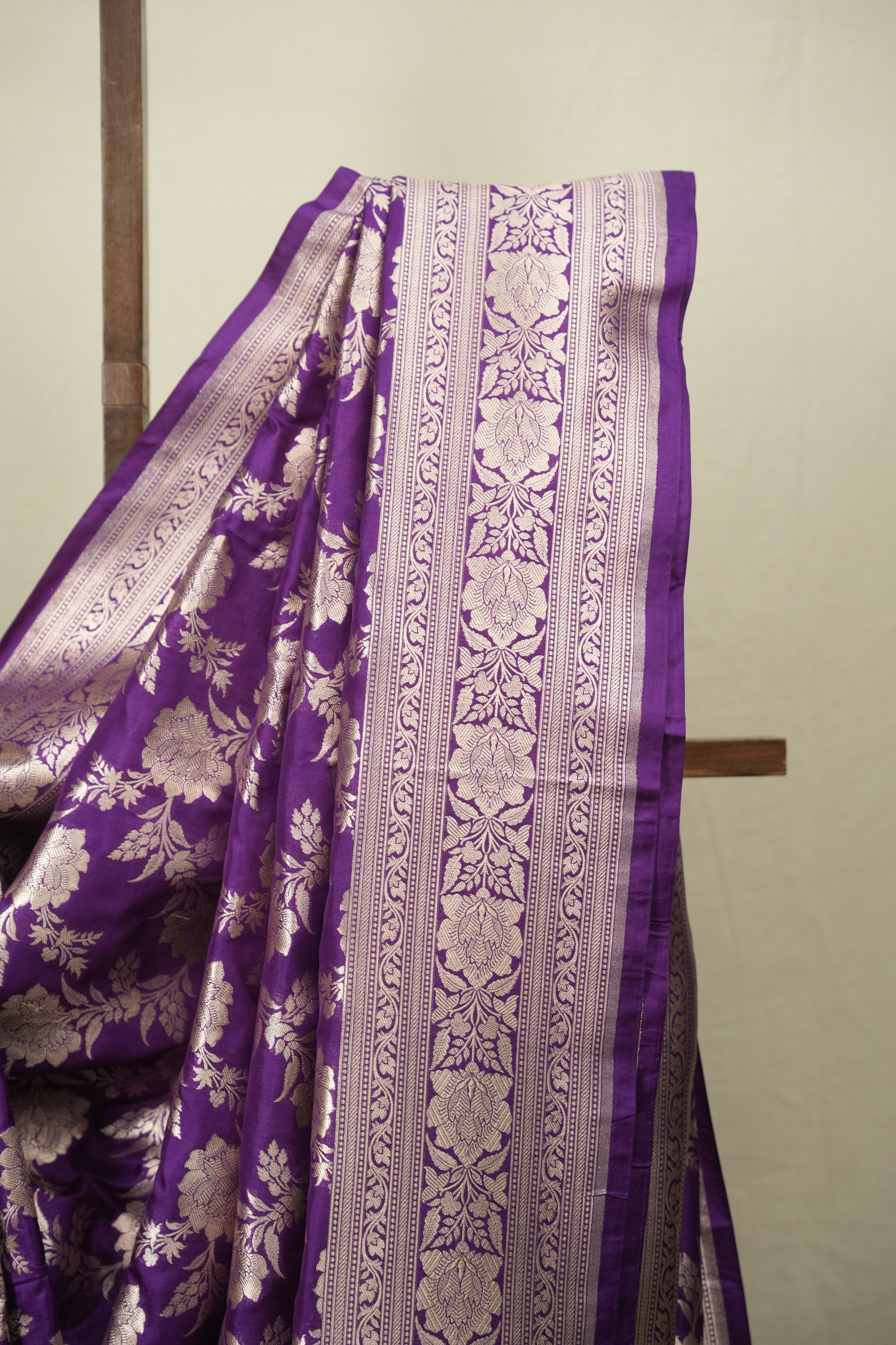 Purple Banarasi Silk Saree - SRPBSS965
