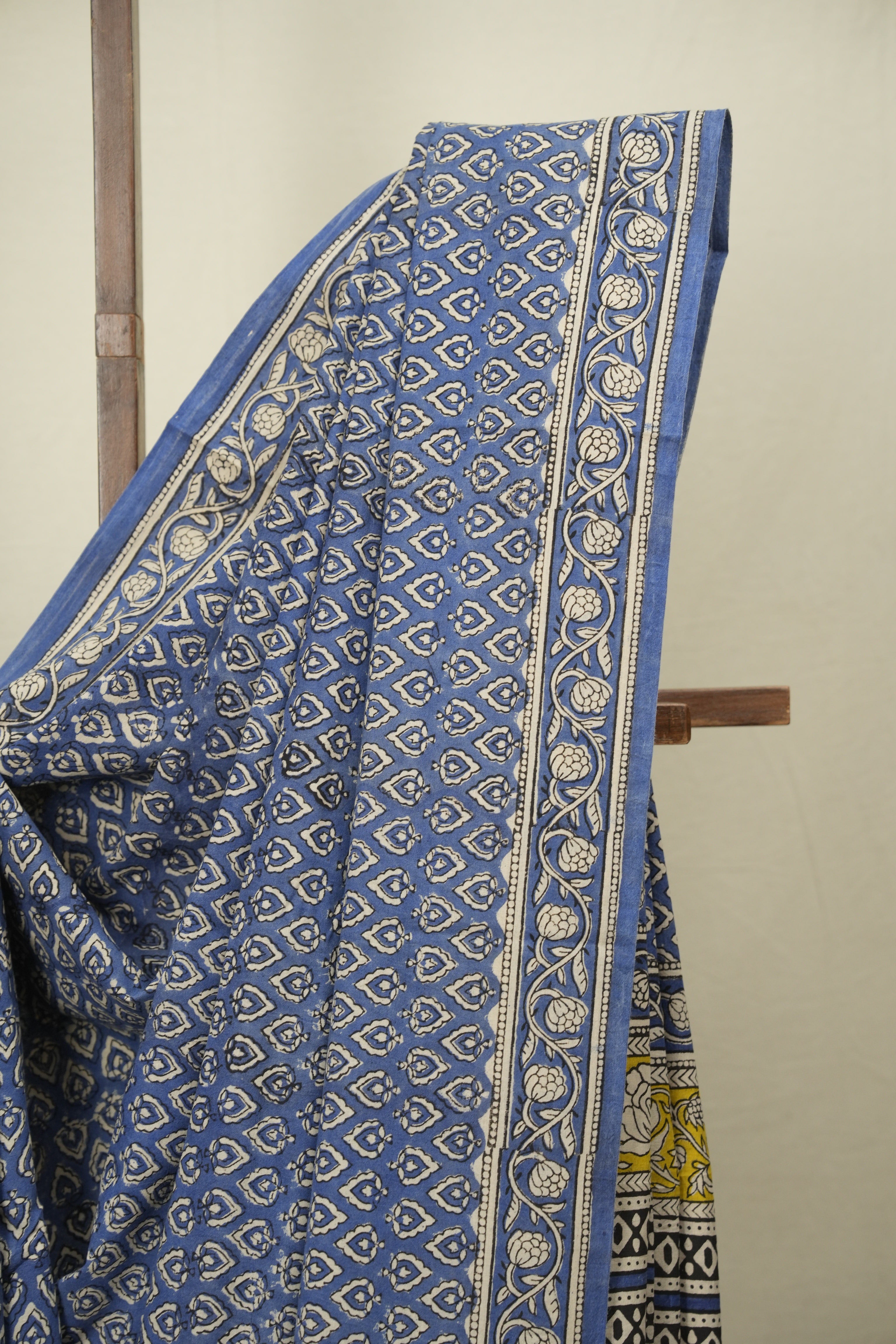 Blue HBP Cotton Saree - SRBCS3606