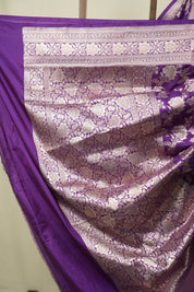 Purple Banarasi Silk Saree - SRPBSS965