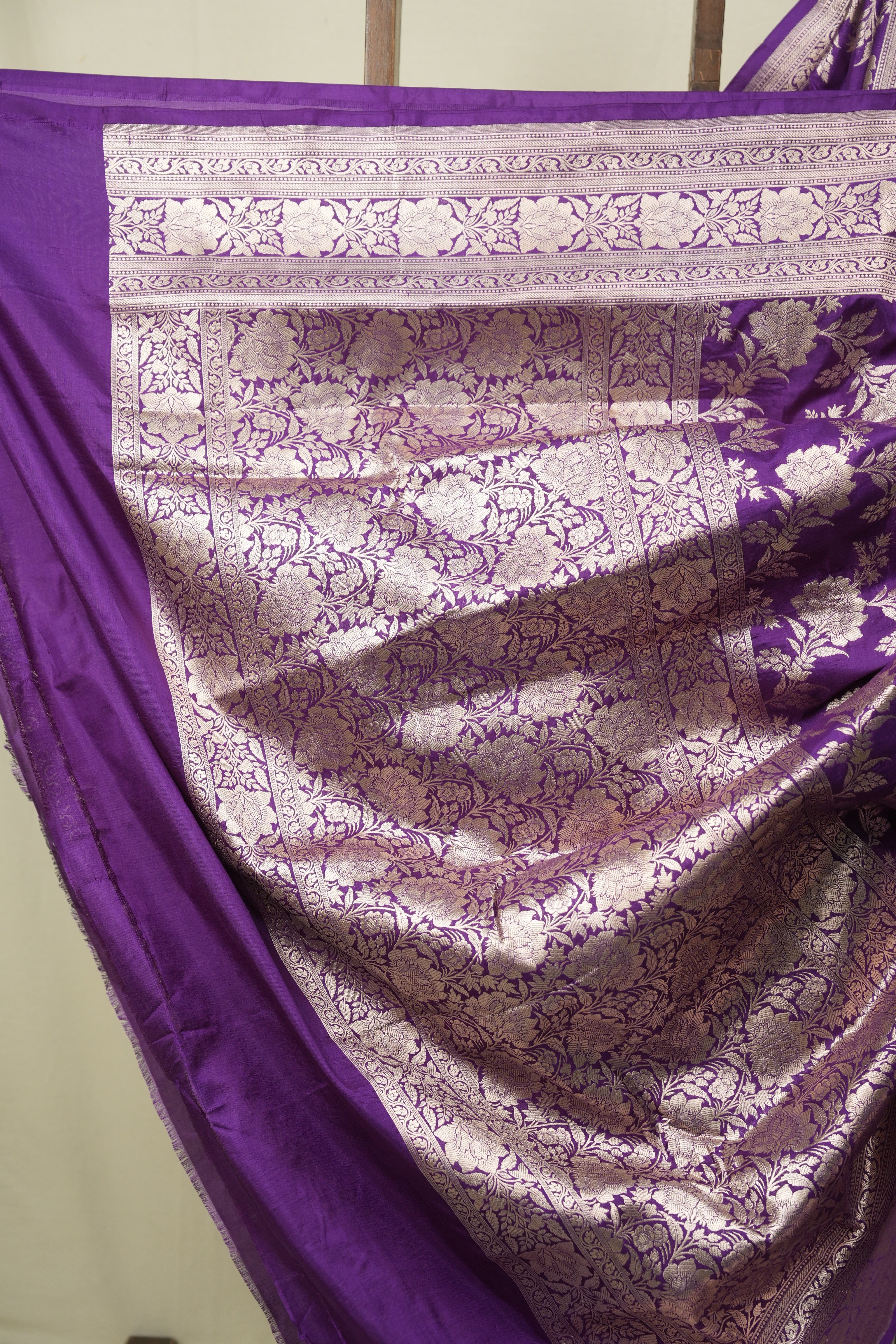 Purple Banarasi Silk Saree - SRPBSS965