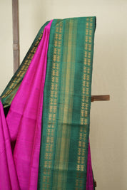 Rani Pink Raw Silk Saree - SRRPRSS1048