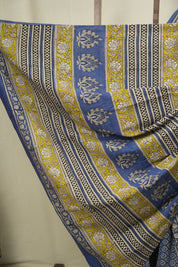 Blue HBP Cotton Saree - SRBCS3606
