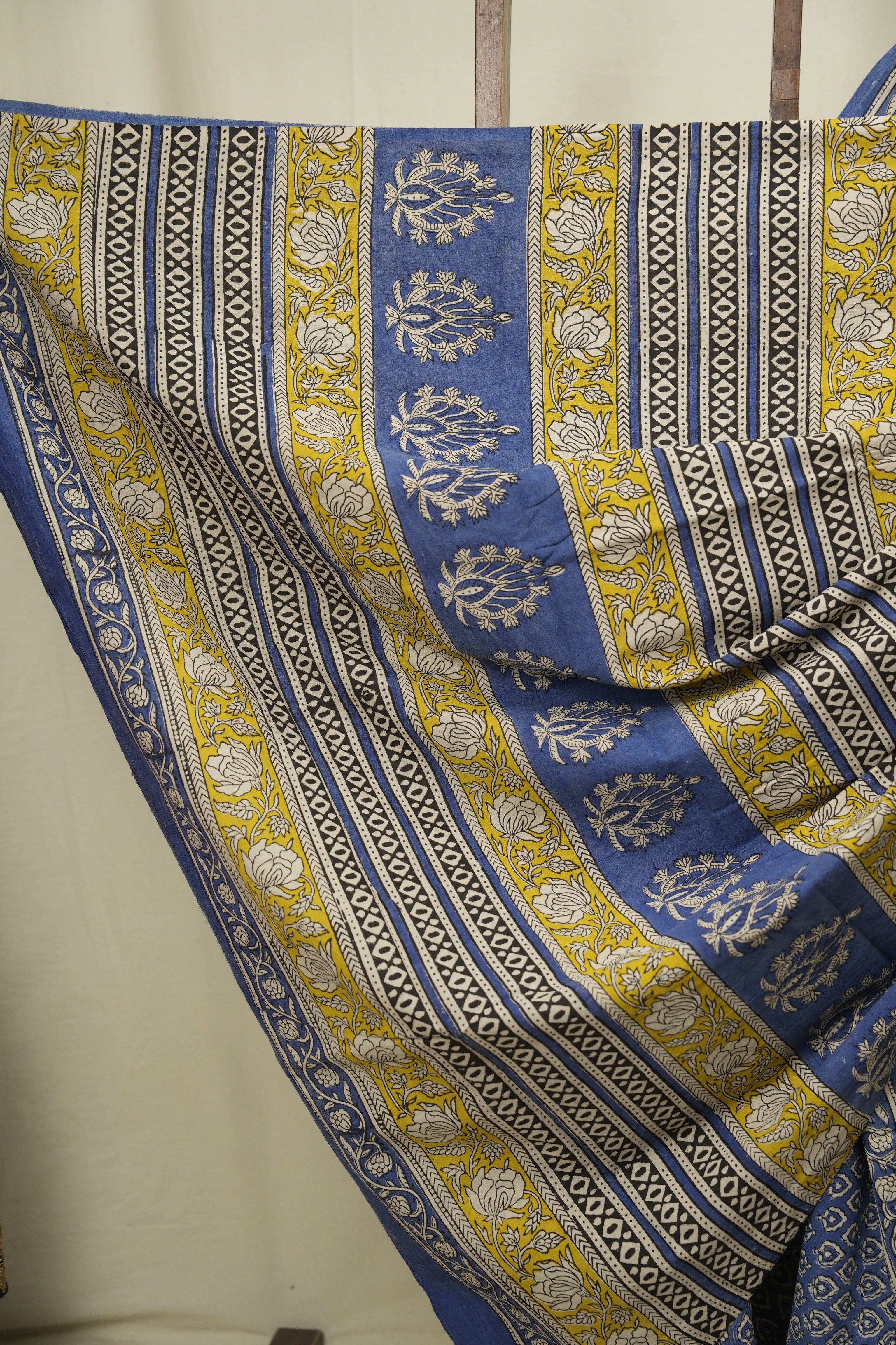 Blue HBP Cotton Saree - SRBCS3606