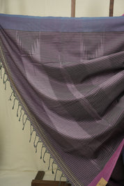 Two Tone Purple Cotton Ilkal Saree - SRPCIS1067
