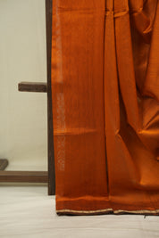 Orange Maheshwari Saree - SROMS1339