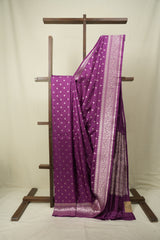 Magenta Banarasi Silk Saree - SRMBSS967