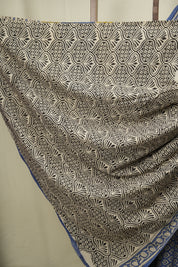 Blue HBP Cotton Saree - SRBCS3606