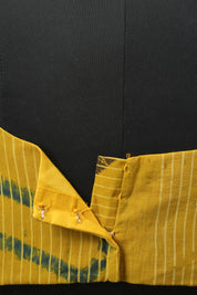 Mustard Yellow HBP Ajrakh Cotton Blouse - SRMYACB49