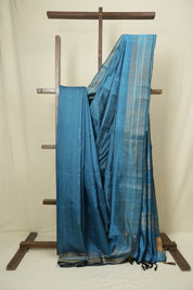 Blue Raw Silk Saree - SRBRSS1040