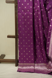 Magenta Banarasi Silk Saree - SRMBSS967