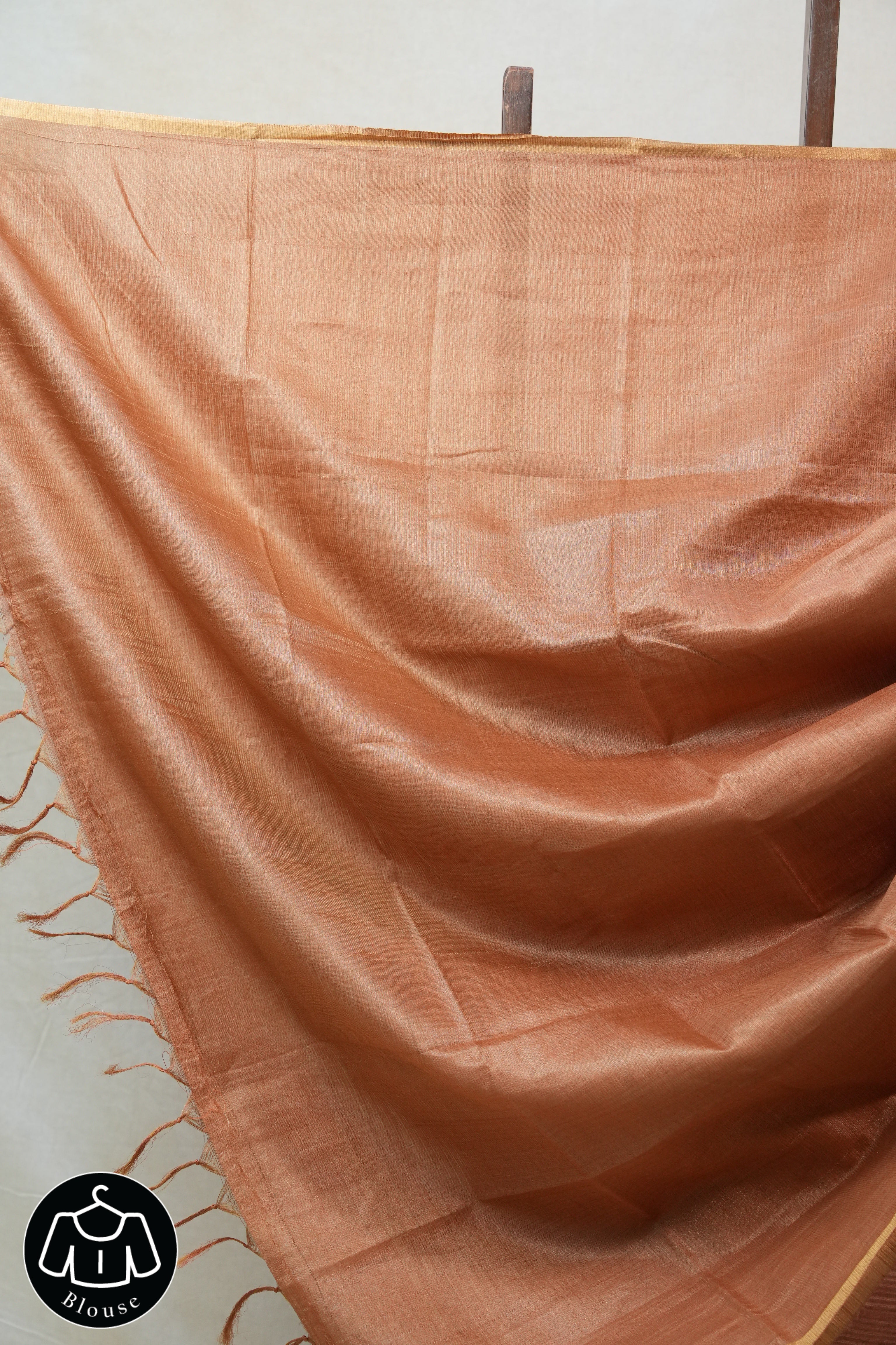 Copper Brown Tussar Silk Saree - SRCBTSS1274