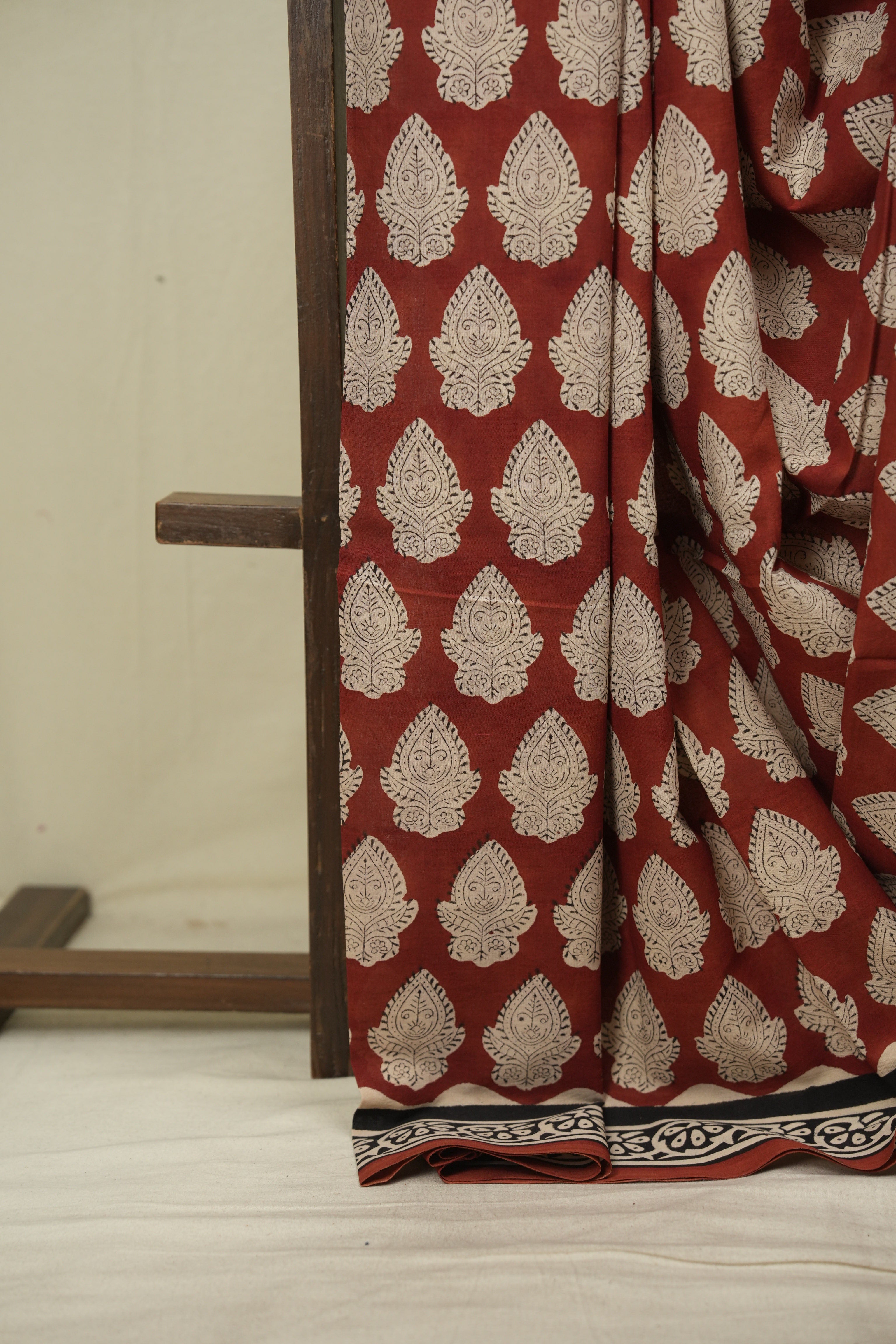 Maroon HBP Cotton Saree - SRMCS3602