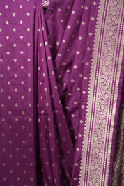 Magenta Banarasi Silk Saree - SRMBSS967
