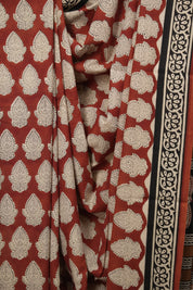Maroon HBP Cotton Saree - SRMCS3602