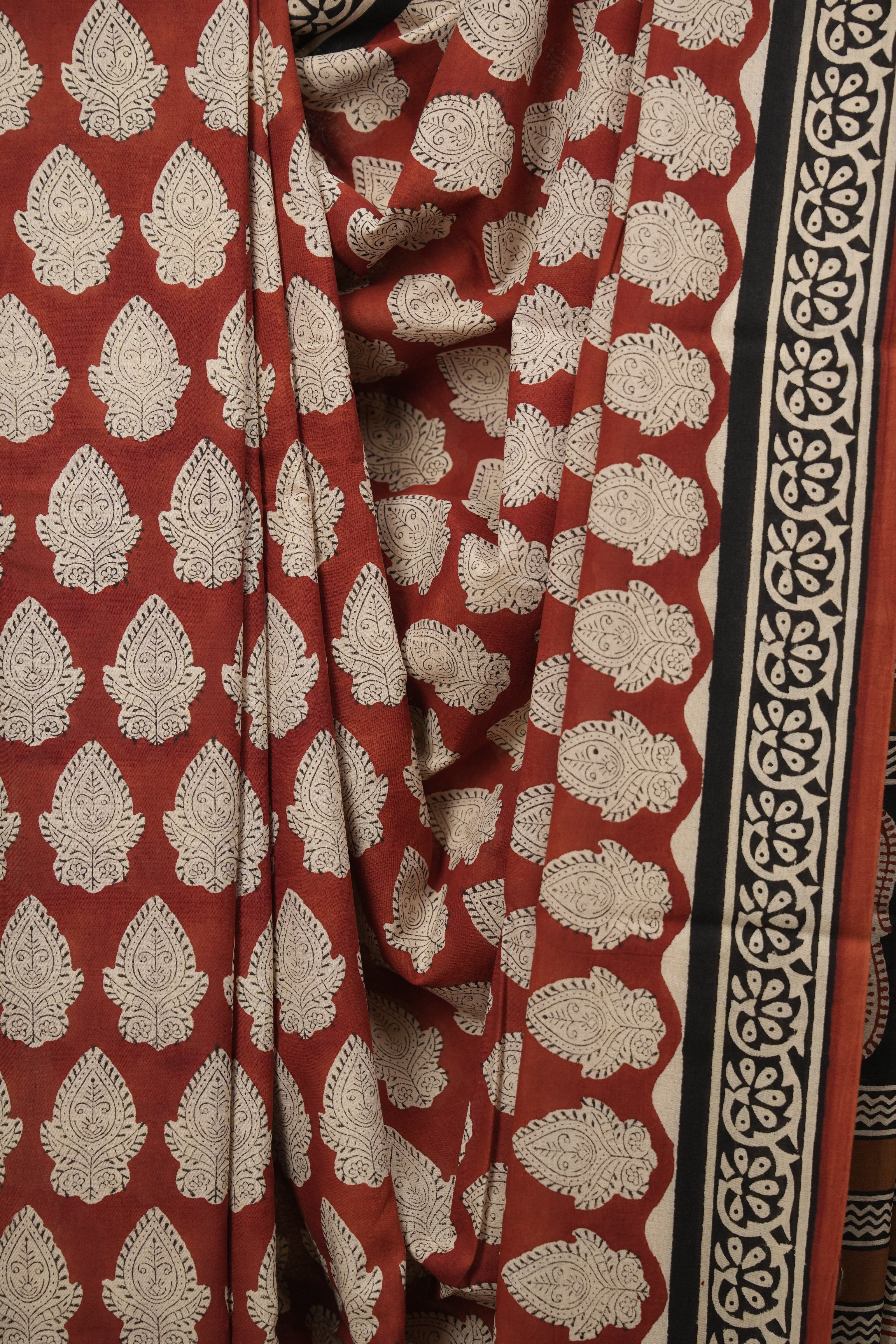 Maroon HBP Cotton Saree - SRMCS3602