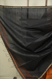 Orange Maheshwari Saree - SROMS1339