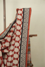 Maroon HBP Cotton Saree - SRMCS3602