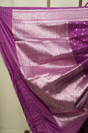 Magenta Banarasi Silk Saree - SRMBSS967