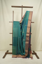 Dual Tone Green Maheshwari Saree- SRDTGMS1368