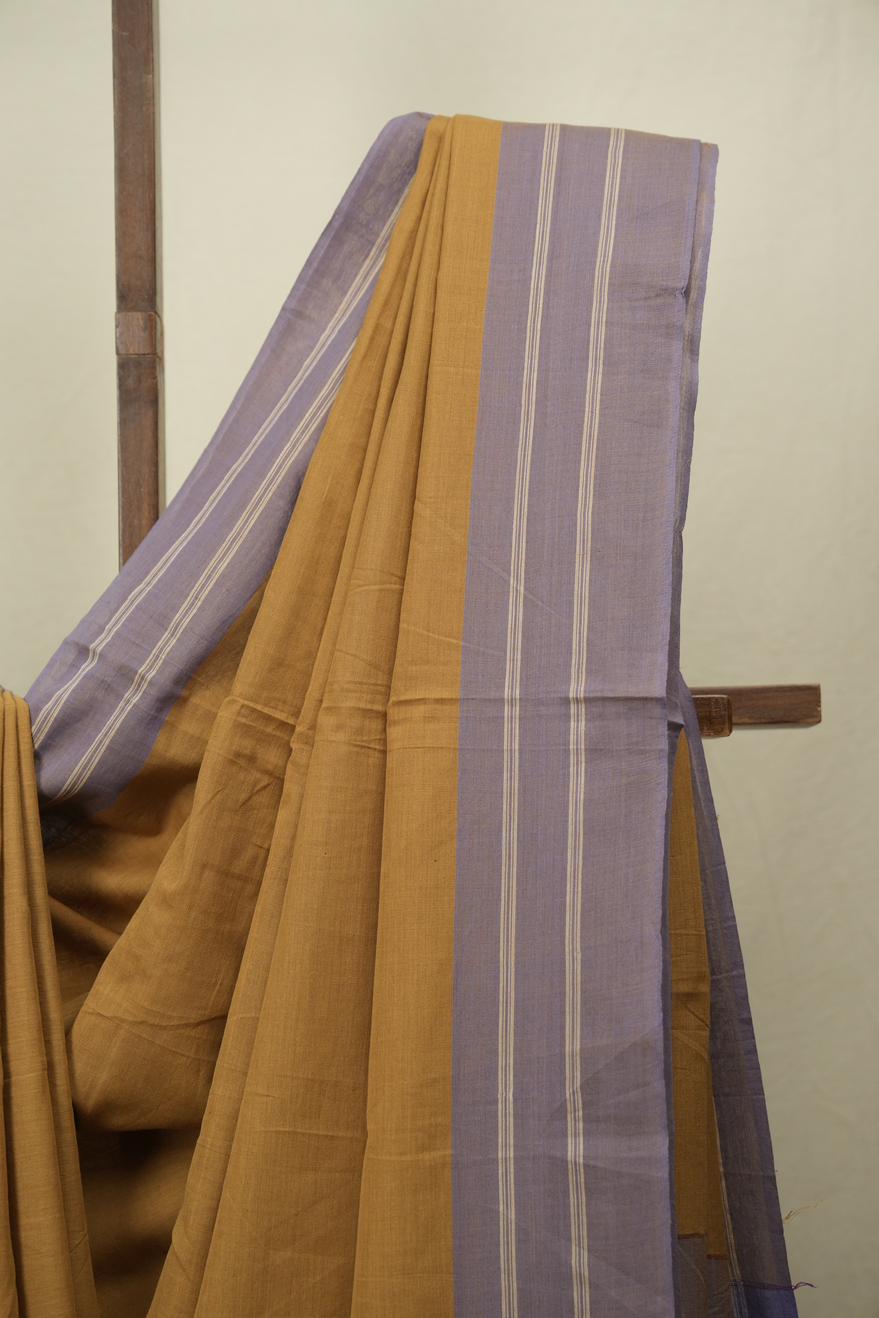 Mustard Cotton Ilkal Saree - SRMCIS1048