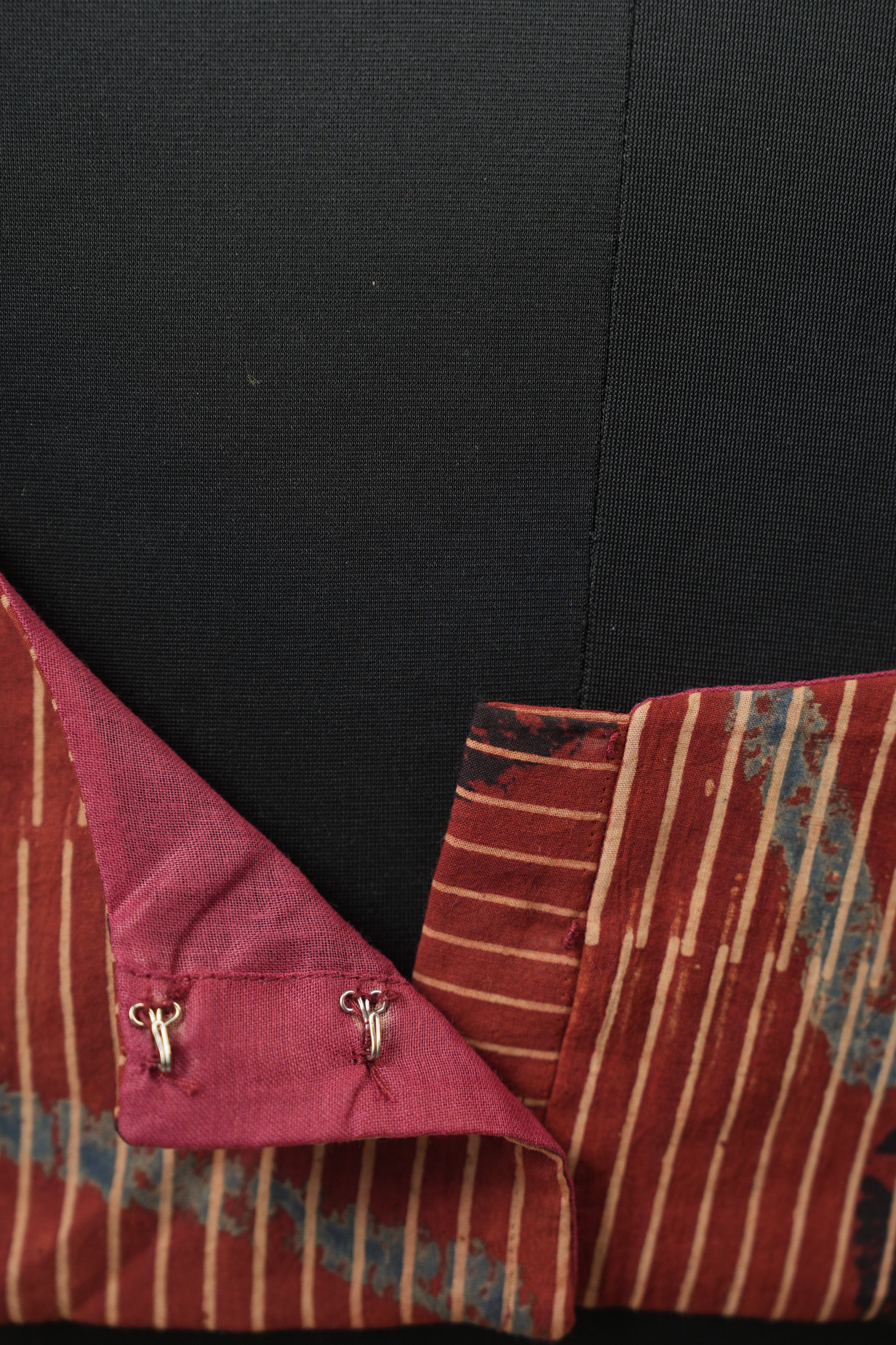 Maroon HBP Ajrakh Cotton Blouse - SRMACB54