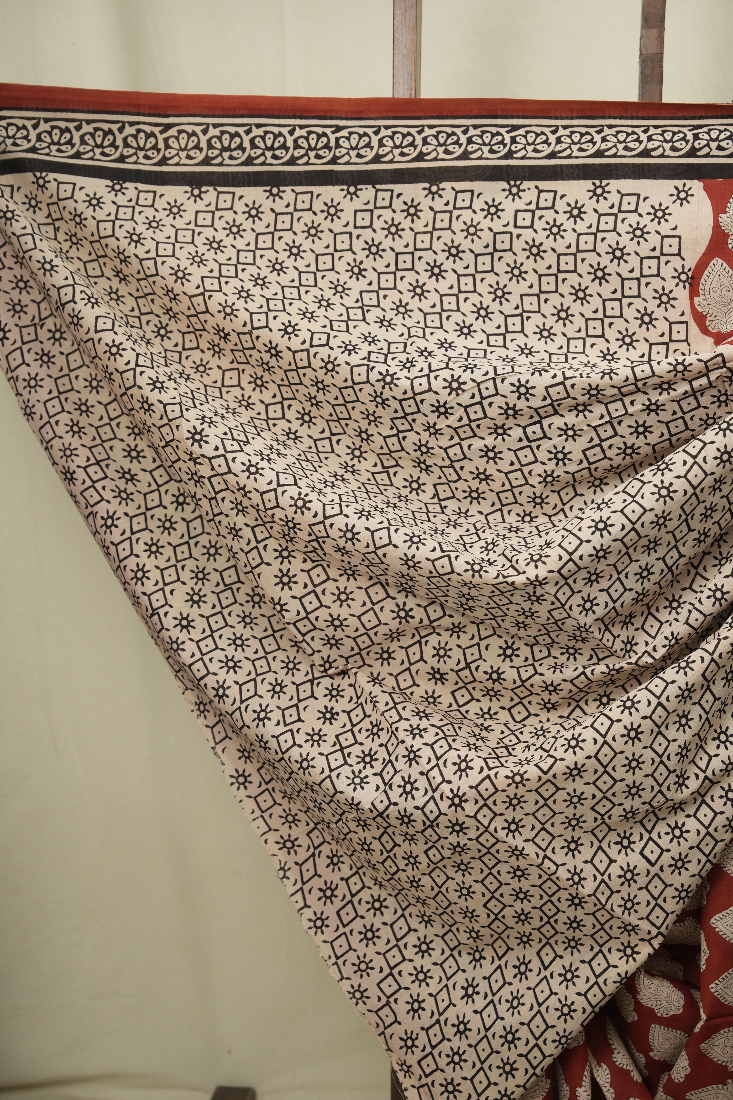 Maroon HBP Cotton Saree - SRMCS3602