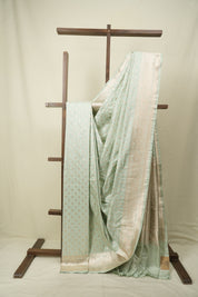 Mint Green Banarasi Silk Saree - SRMGBSS966