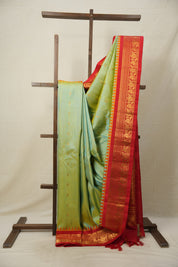 Two Tone Gold Gadwal Silk Saree - SRTTGGSS606